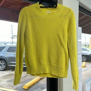 Gap Yellow Knit Sweater Size M EUC